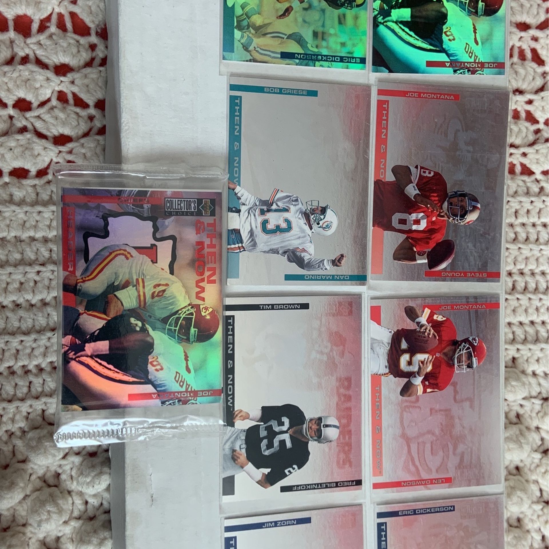 1994 Upper Deck Then & Now 8 Card Set Montana Young