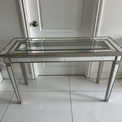 Mirrored Glass Table 