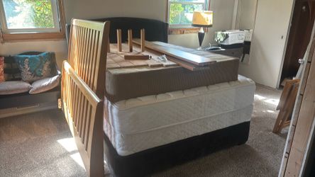 Beds: 2 queen frames headboards mattress, etc