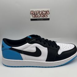 Jordan 1 Retro Low OG Black Dark Powder Blue Sz. 12