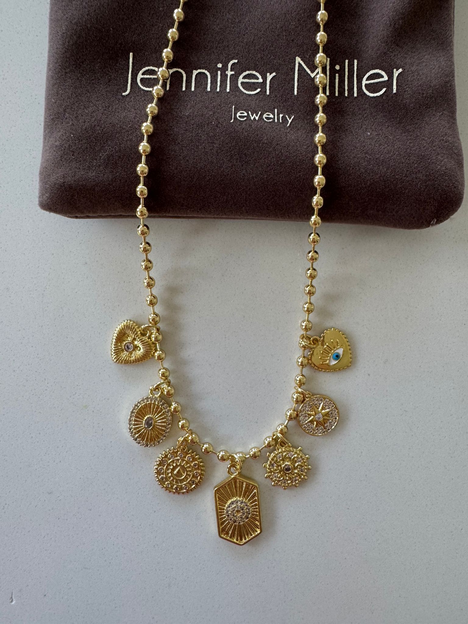 Multi Charm Bead Necklace