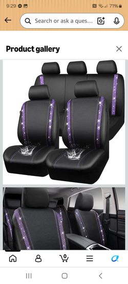 Bling diamond Car seat Covers full set universal fit