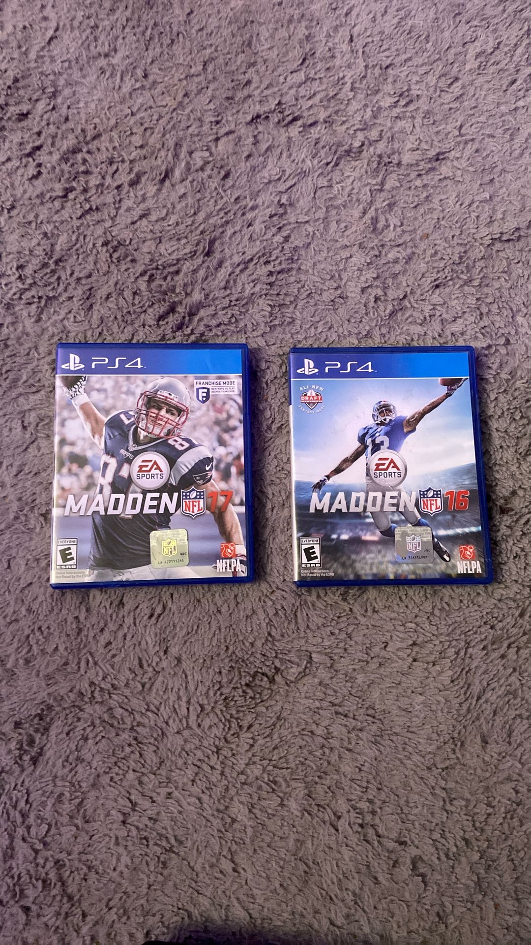 Madden 16 & Madden 17 (Both PS4)