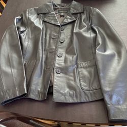 Croft And Barrow Leather Jacket 