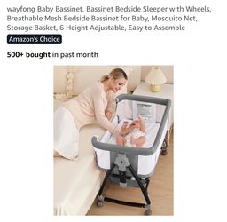 NEW Baby Bassinet Bedside Sleeper