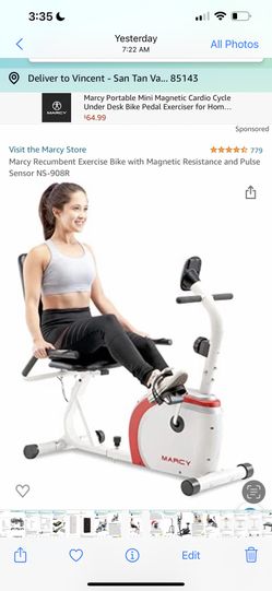 Marcy Be-908r Magnetic Recumbent Bike Great Addition To Your Home Gym