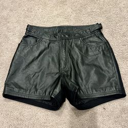 Harley Davidson leather shorts