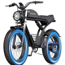Electric Bike for Adults, 1500W/3000W 30-35MPH,48V23AH, Max 75Miles Electric Motorcycle 20" Fat Tire Dirt Bike, Shamano 7-Speed E-Bike Dual Shock Abso