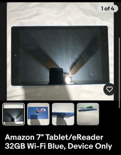 Amazon 7"Tablet/eReader 32GB Wi-Fi Blue, Device Only