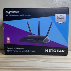 NETGEAR - Nighthawk AC1900 WiFi Router - Black (R7000-100NAS)