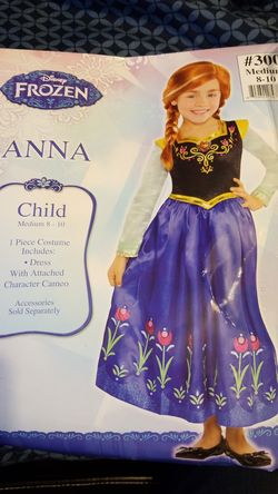 ANNA Child Costume and Wig