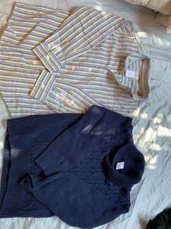New Gymboree dress up shirt and sweater boys 5/6 &7/8