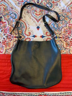 Black Leather Crossbody Purse