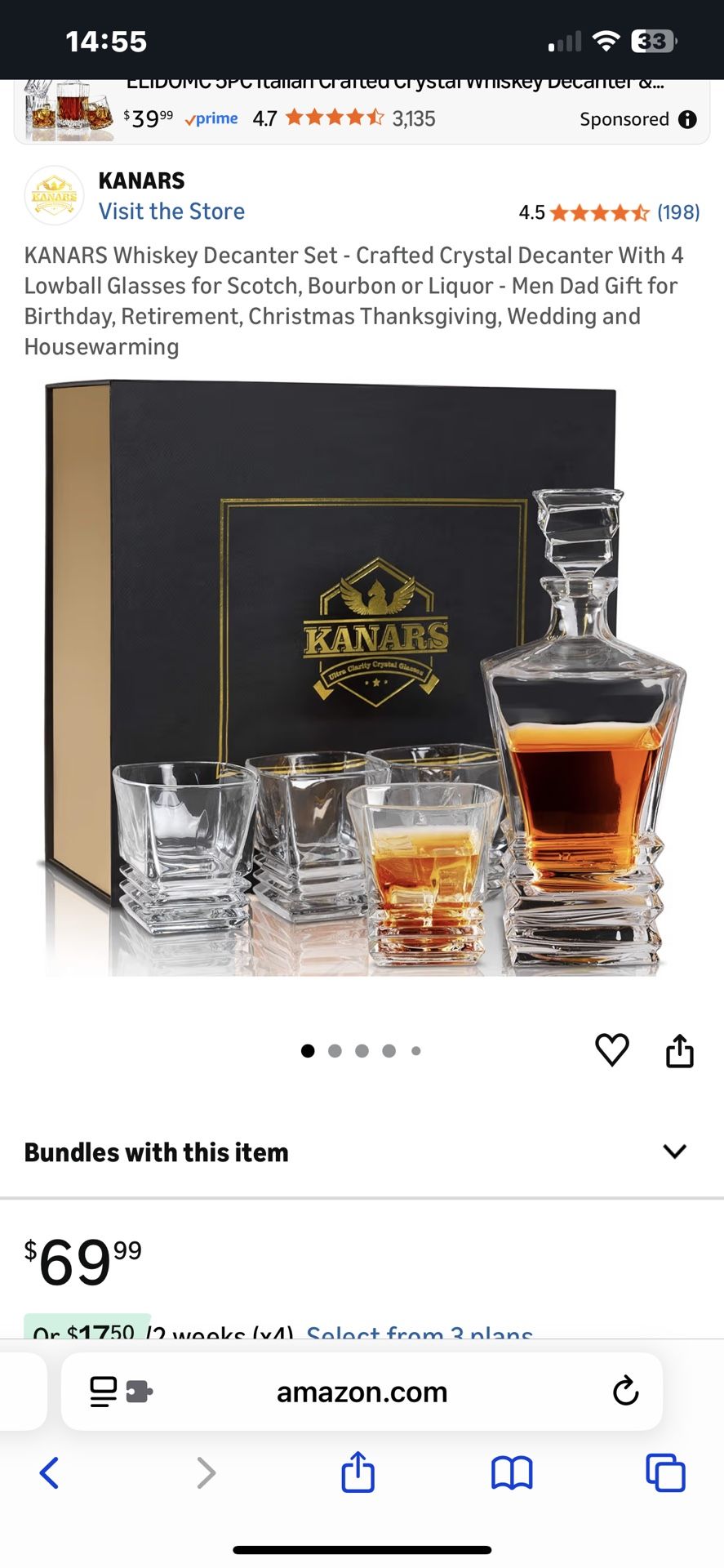 Whiskey Decanter Set