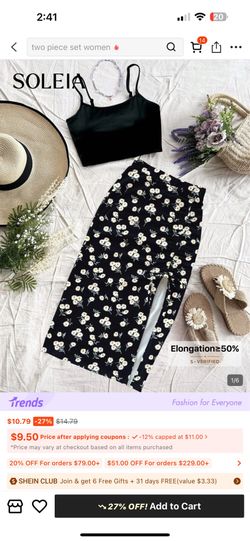 Skirt/shirt set