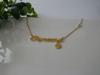 12 Constellation Zodiac Old English Letter Sign Pendant Necklace, Capricorn