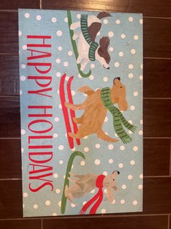 Holiday door mat