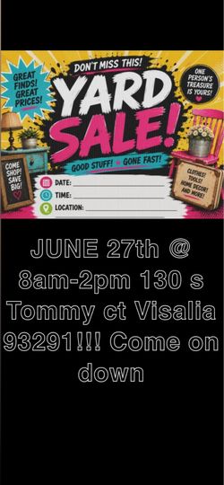 YARDSALE TODAY !!!!!!!!