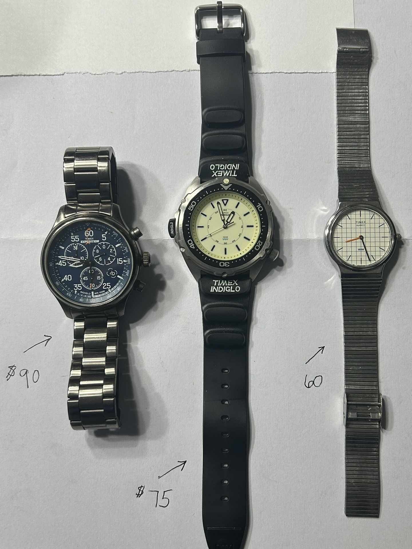 Timex Expedition , Timex Indiglo, Vintage Timex Quartz Watch