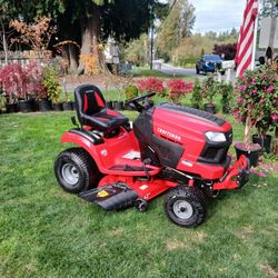 2025 Craftsman riding mower 42 inch cut 19.5 HP T2200 model Hardly used. Only 4 hours on machine drive
