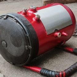 Bass Cannon 8" Woofer 100 Watts RMS Made With Air Compressor Tank Heavy Duty 50$ Woofer Is A Klipsch 