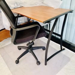 Computer or reading table with chair