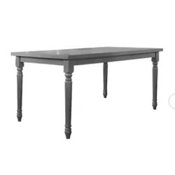 Paige 60 in. Rectangular Dining Table Rustic Grey