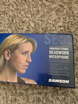 Samson SE50 omnidirectional headworn microphone in box