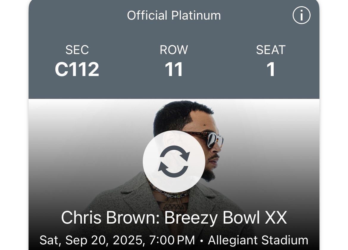CHRIS BROWN TICKET