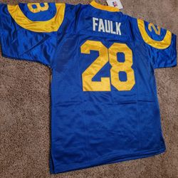#28 St Louis Rams Marshall Faulk Jersey 2x $50