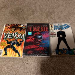 Venom & Carnage Comic Lot + Spider-Man Black Suit (90s Marvel Set)
