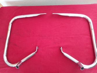 Harley Davidson chome saddlebag guards