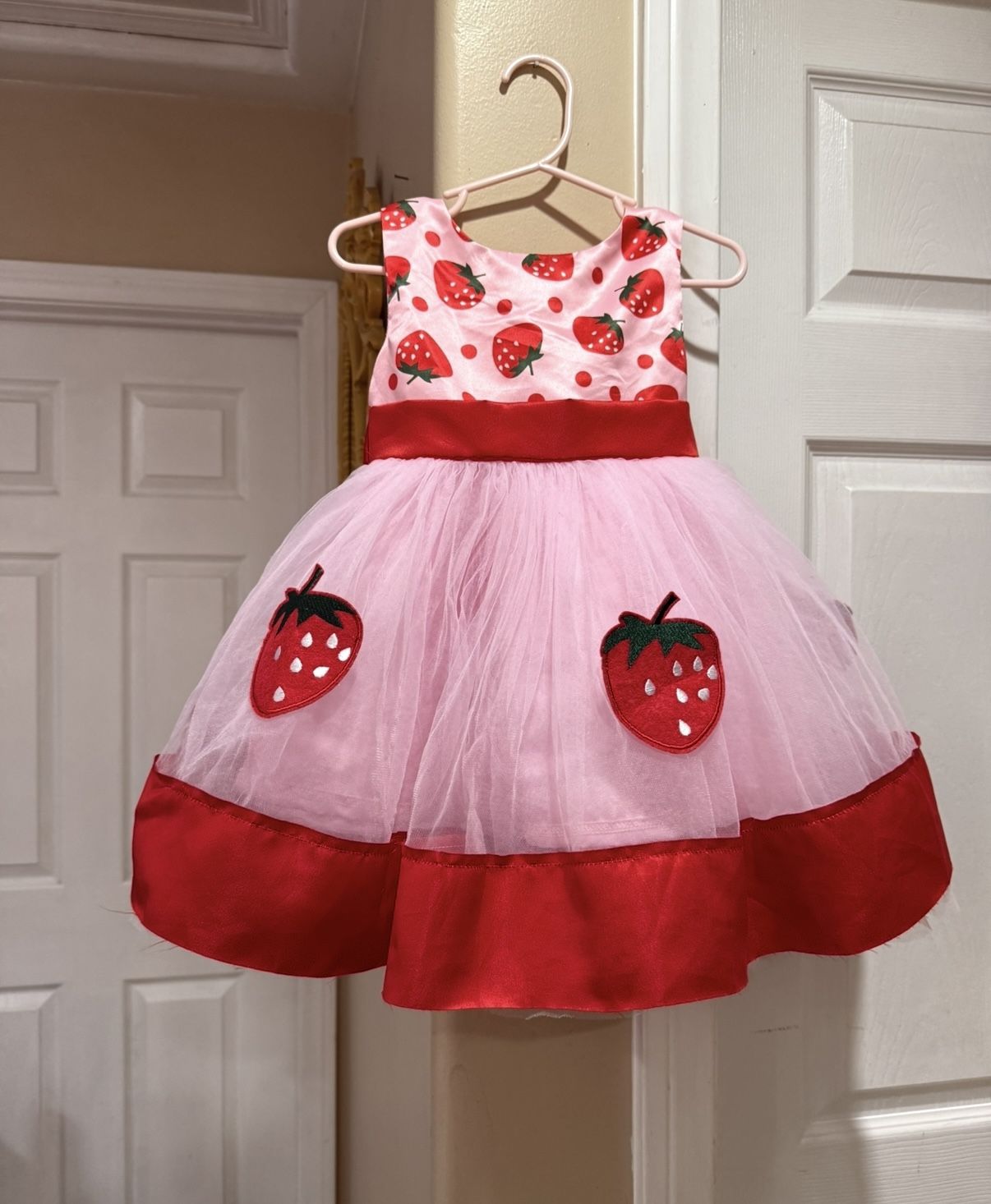 Strawberry Toddler Tulle Dress