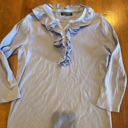 Woman’s Lauren By Ralph Lauren Blouse Shipping Available 
