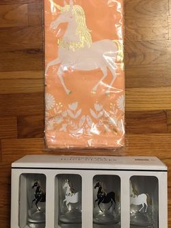 Unicorn Juice Glasses & Tea Towel