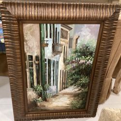 Oil Painting In Fair Condition Asking $225. Obo 