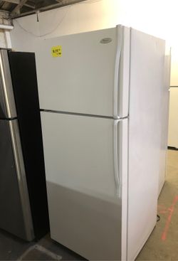White refrigerator whirlpool