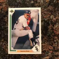 1990 UpperDeck Sammy Sosa Baseball Card