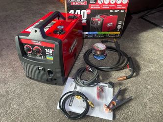 Lincoln Electric Weld-Pak 140 Amp MIG and Flux-Core Wire Feed Welder, 115V, Aluminum Welder