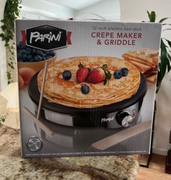 Parini 12-Inch Electric Crepe Maker & Griddle