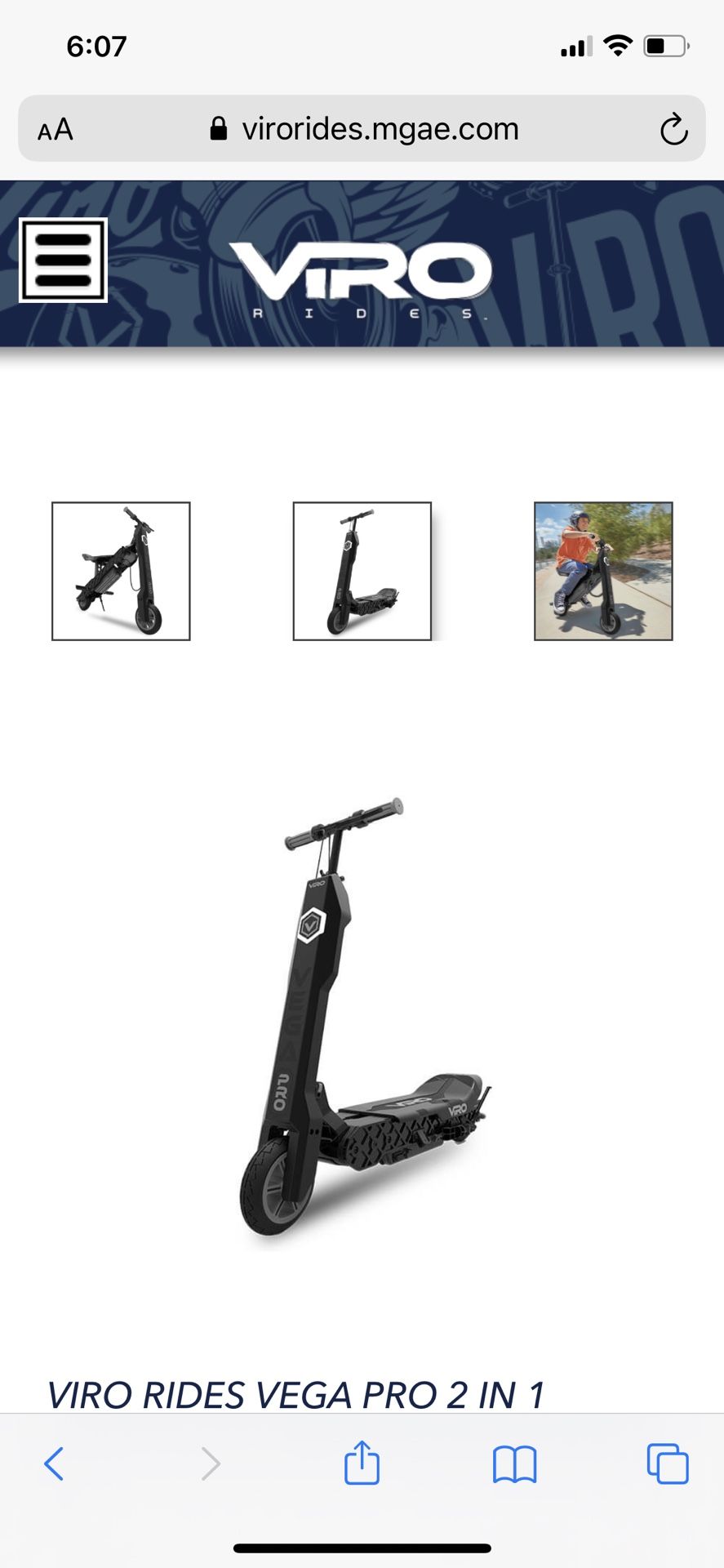 Viro Vega Pro- Electric Scooter