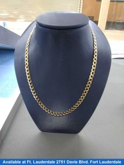Cuban Link Chain - Yellow Gold 14k (.585) 20.9 grams 24 inch