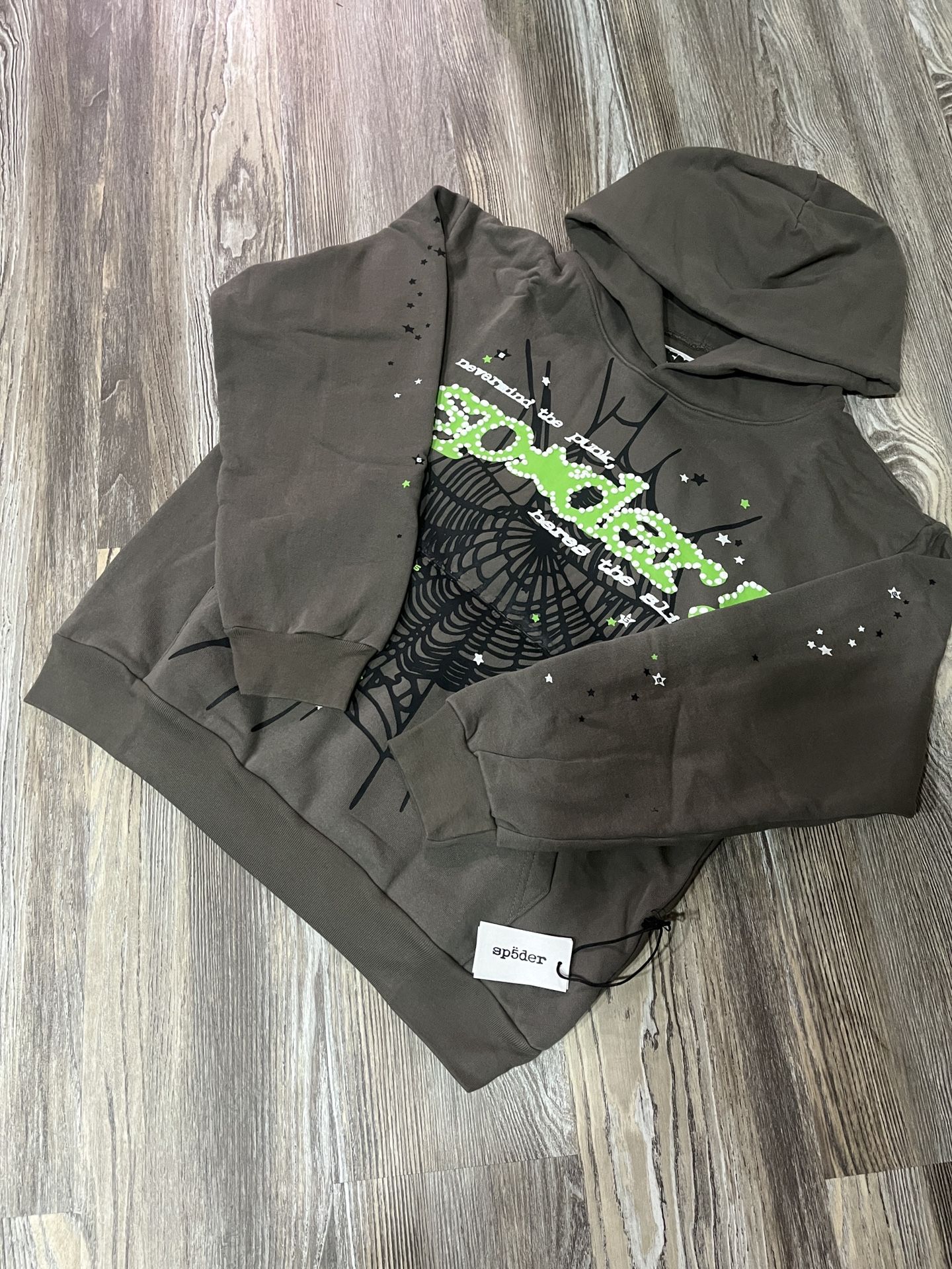 Sp5der hoodie “Slate”