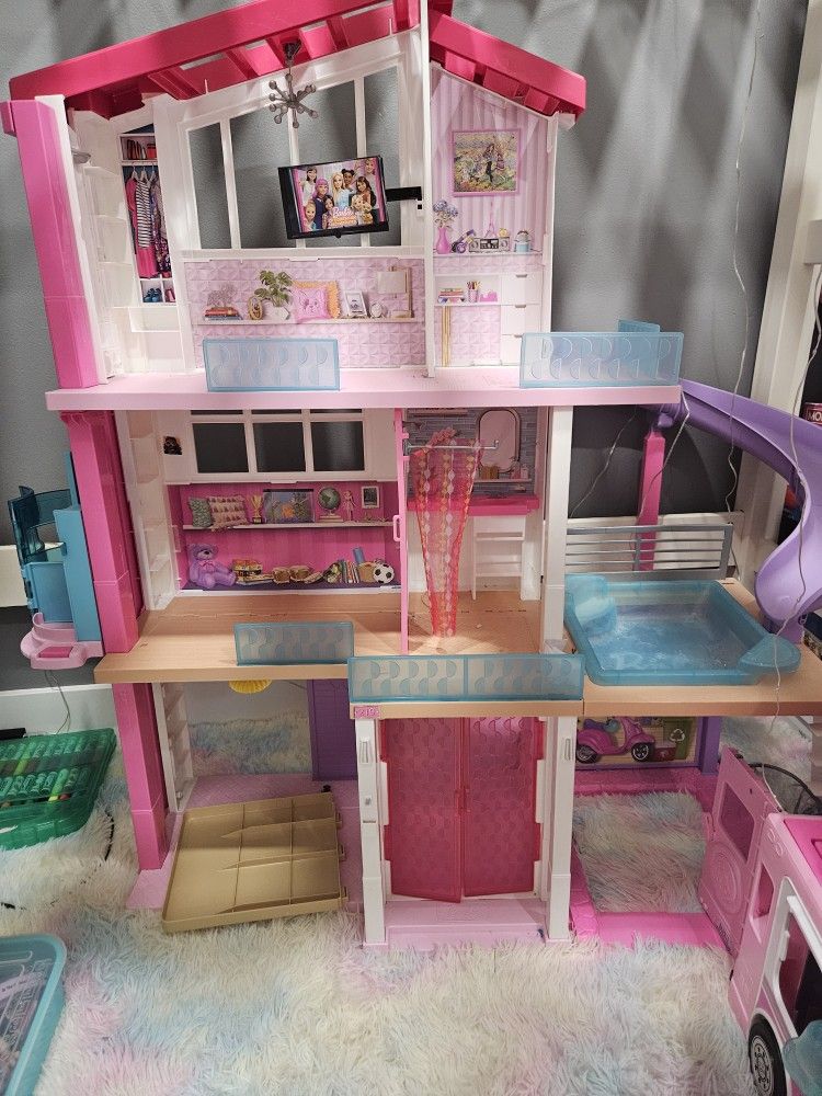 Barbie Doll House  RV Camper Airplane