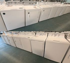 GREAT VARIETY OF TOP LOAD SET W/ELECTRIC DRYER