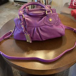 Marc By Marc Jacobs Purple Leather Bag 