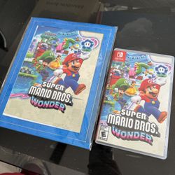 Super Mario Bros Wonder Switch Game And Limited Framed Poster