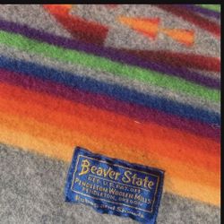 Pendleton wool throw vintage