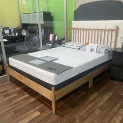 Mid Century Queen Bed Frame