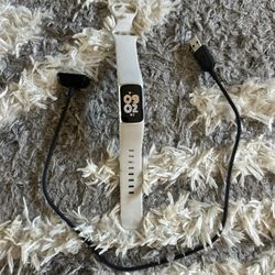 Fitbit Charge 5 Activity Tracker - Lunar White/Soft Gold Stainless Steel